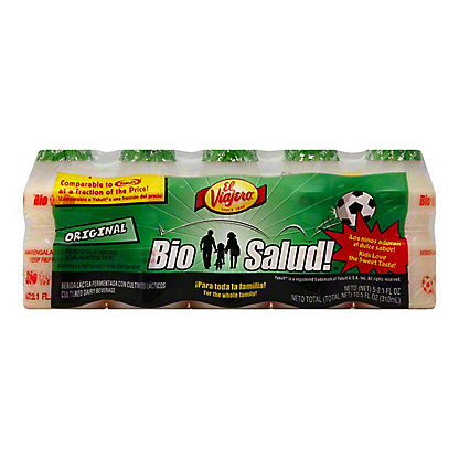 [SL-11-00035] El Viajero Bio Salud! Cultured Original Dairy Beverage 5 pk Bottles