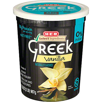 [SL-11-00042] H-E-B 14g Protein Nonfat Greek Yogurt - Vanilla