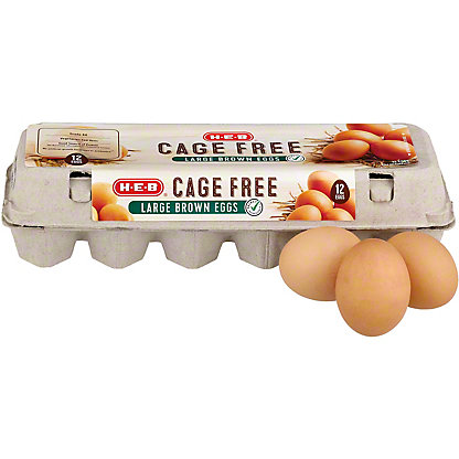 [SL-11-00049] H-E-B Grade AA Cage Free Large Brown Eggs