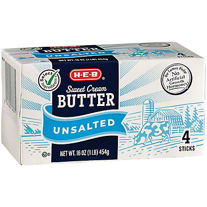 [SL-11-00081] H-E-B Sweet Cream Unsalted Butter
