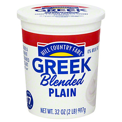 [SL-11-00096] Hill Country Fare 17g Protein Blended Plain Nonfat Greek Yogurt
