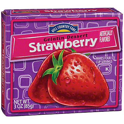 [SL-11-00121] Hill Country Fare Strawberry Gelatin Dessert Mix