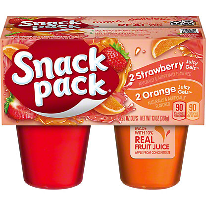 [SL-11-00176] Snack Pack Strawberry & Orange Juicy Gels Cups
