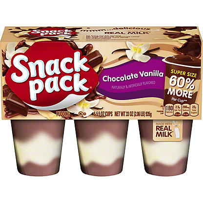 [SL-11-00182] Snack Pack Super Size Chocolate Vanilla Pudding Cups