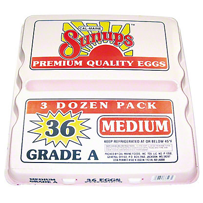 [SL-11-00187] Sunups Grad A Medium White Eggs