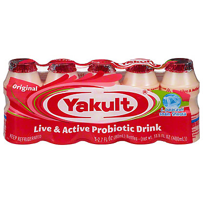 [SL-11-00188] Yakult Non-Fat Cultured Probiotic Drink 2.7 oz Bottles