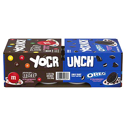 [SL-11-00191] YoCrunch Lowfat Strawberry With M&Ms And Oreo Variety Pack Yogurt